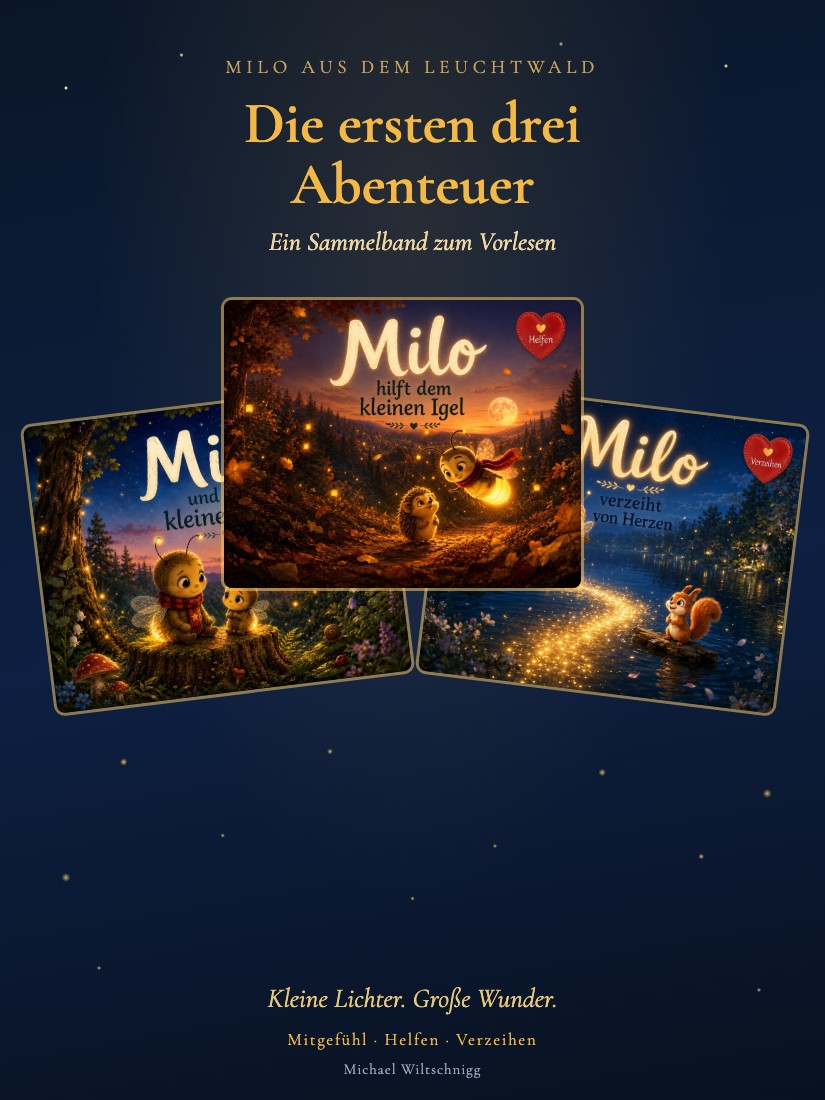 Milo aus dem Leuchtwald – Die ersten drei Abenteuer – Buchcover